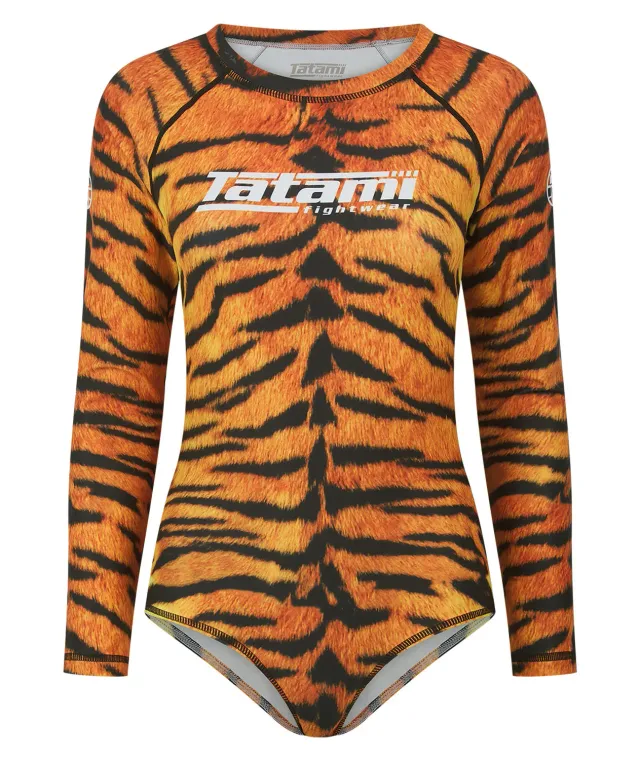 Tatami Helena Leotard Body Tiger Donna manica lunga
