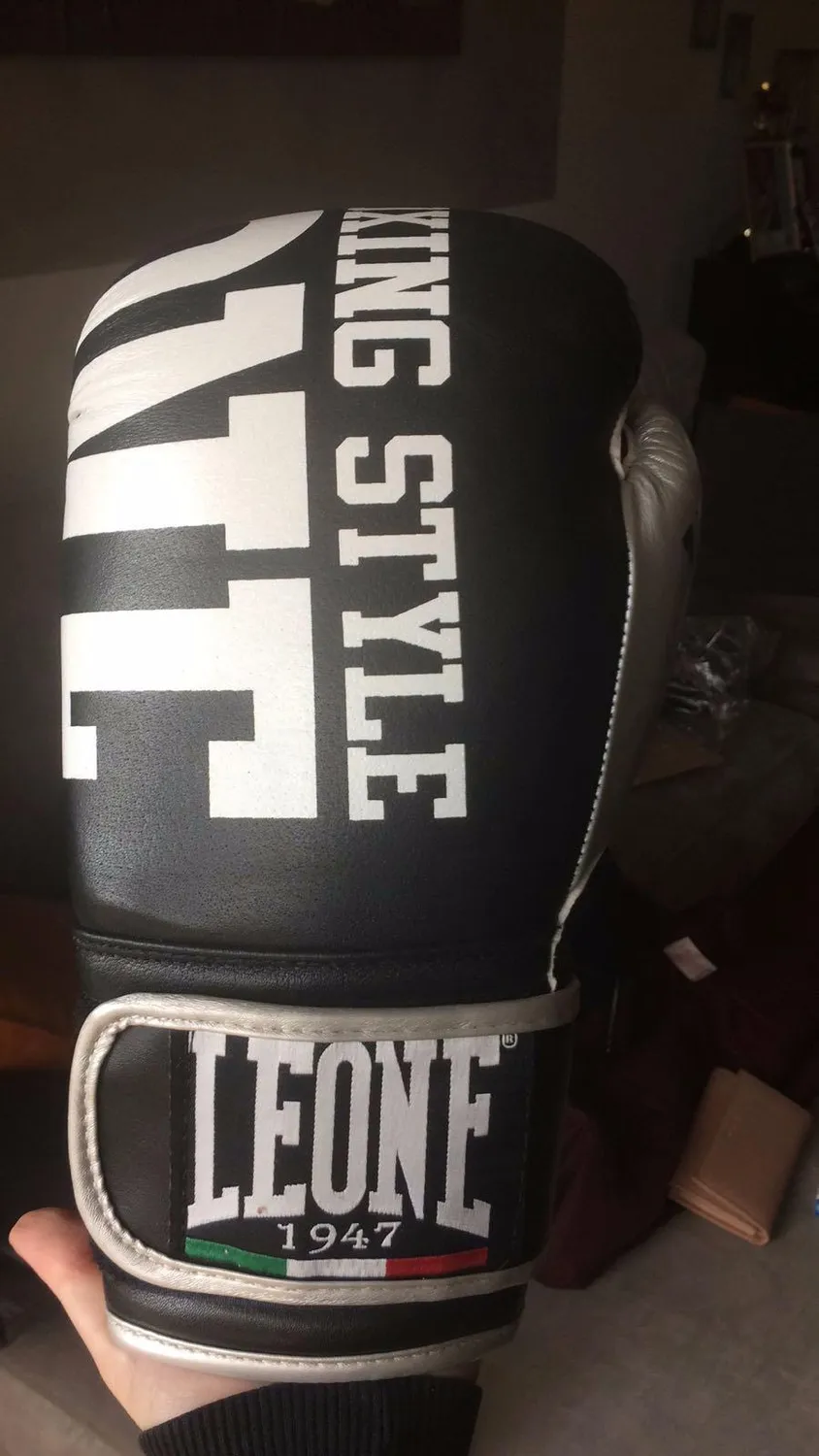 Leone 1947 Explosion Guantoni Boxe Pelle Sacco e Sparring