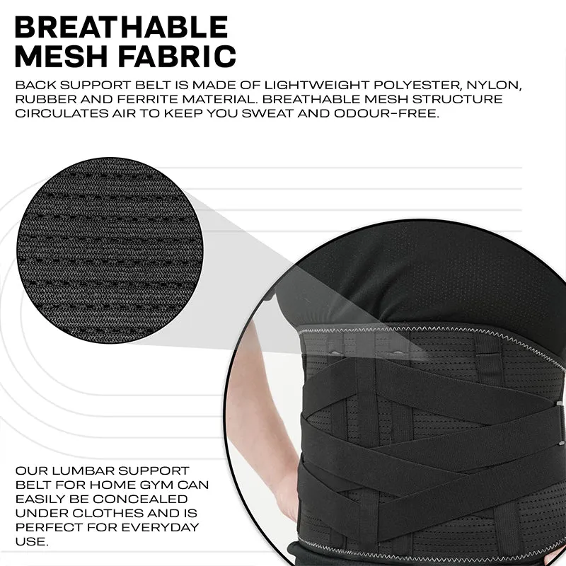 RDX PB Cintura Lombare Palestra Nera Imbottita