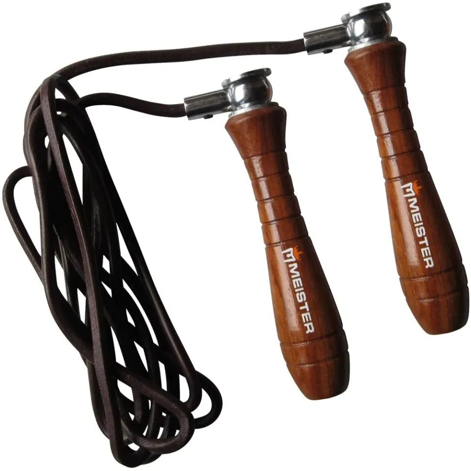 Meister MMA Pro corda salto pelle pesata regolabile 2,7 m