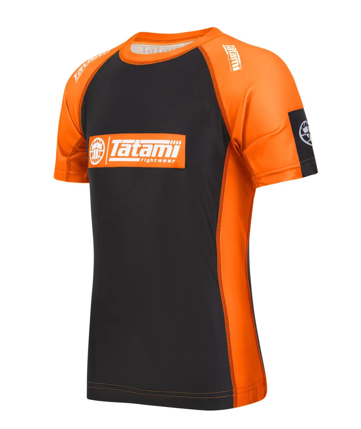 Tatami Fightwear IBJJF rash guard arancione manica corta