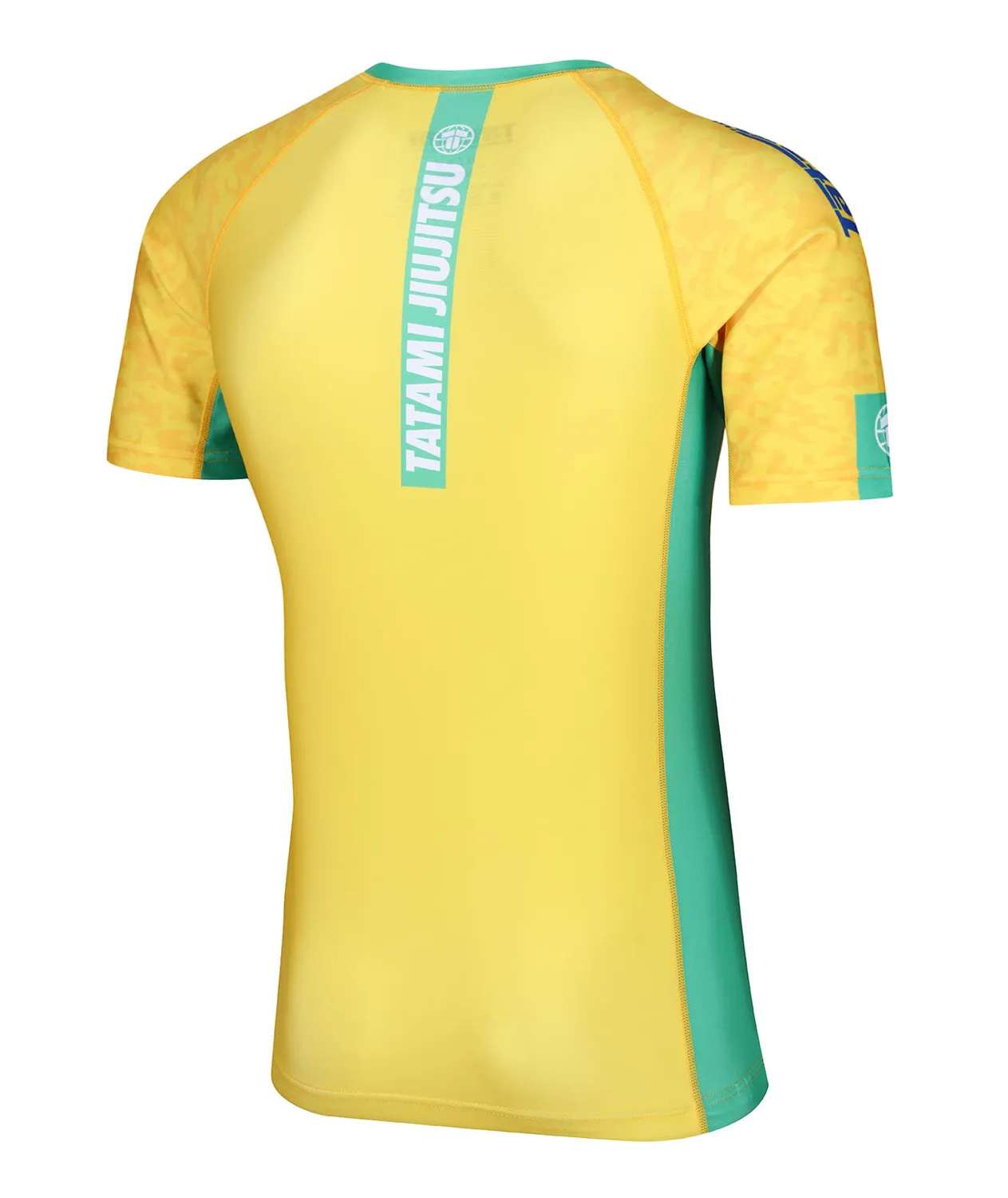 Tatami Abstract rash guard uomo gialla Brasile