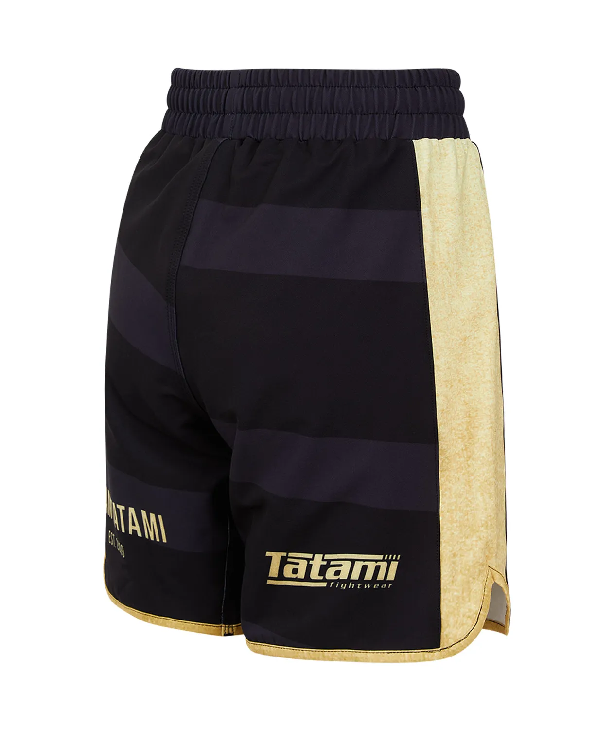 Tatami Fightwear Team Shorts Pantaloncini Grappling Donna Nero Oro