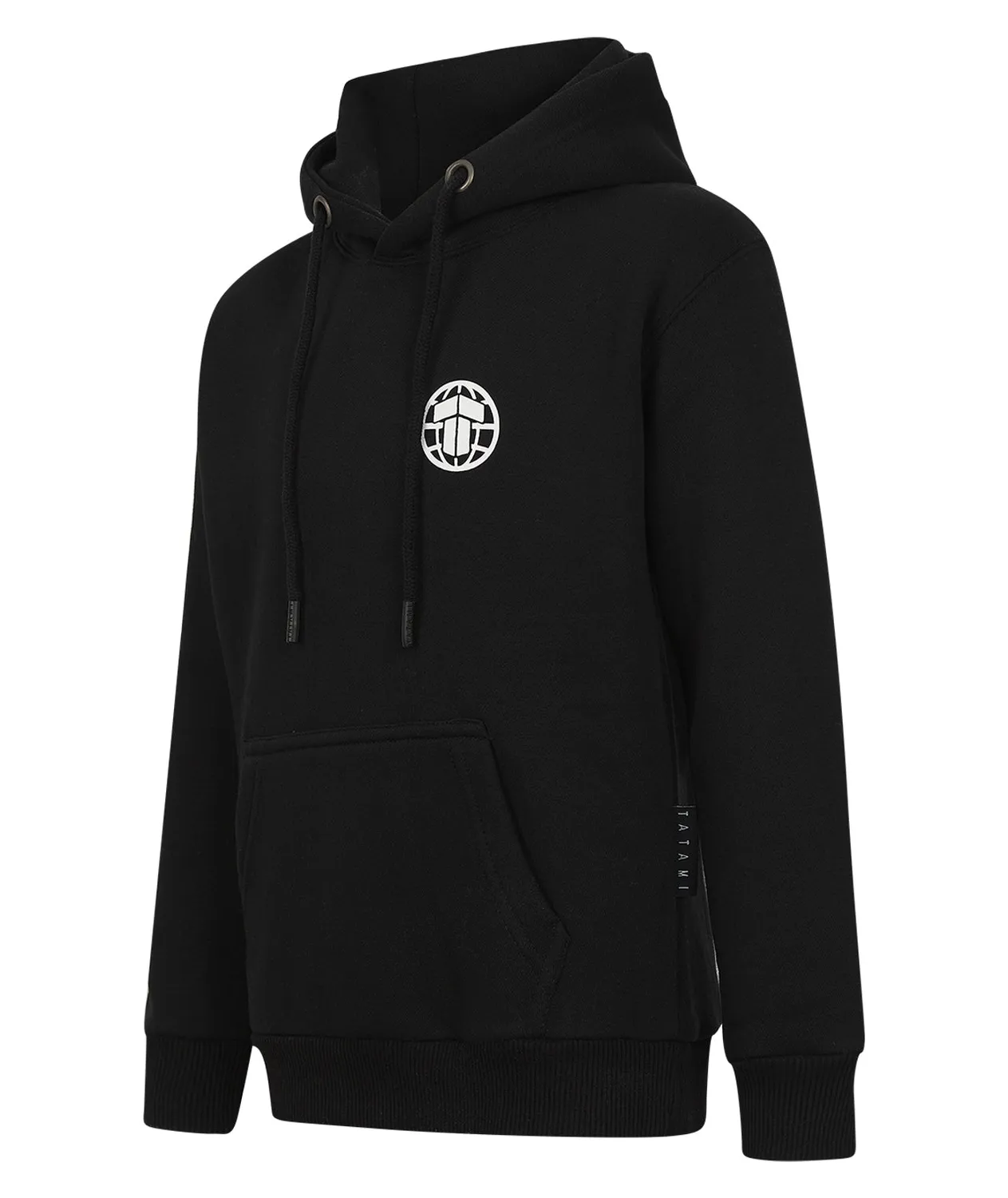 Tatami Globe Hoodie Bambini Nera con Cappuccio