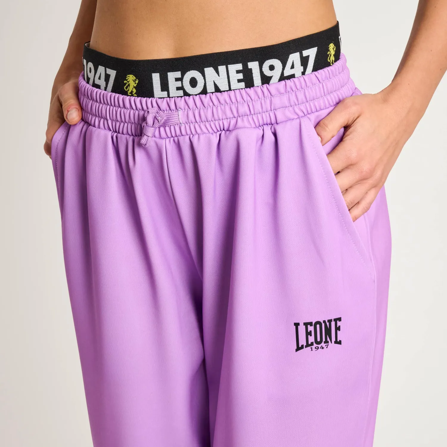 Leone1947 ABX214 pantalone tuta donna violetto jogger