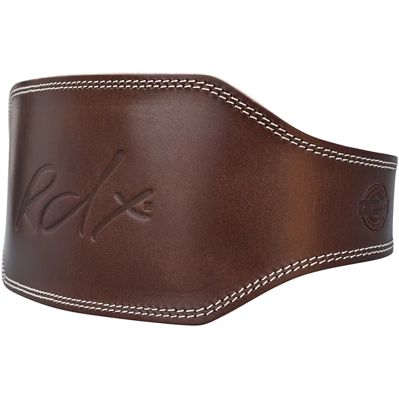 RDX Cintura Sollevamento Pelle Marrone 6 Pollici