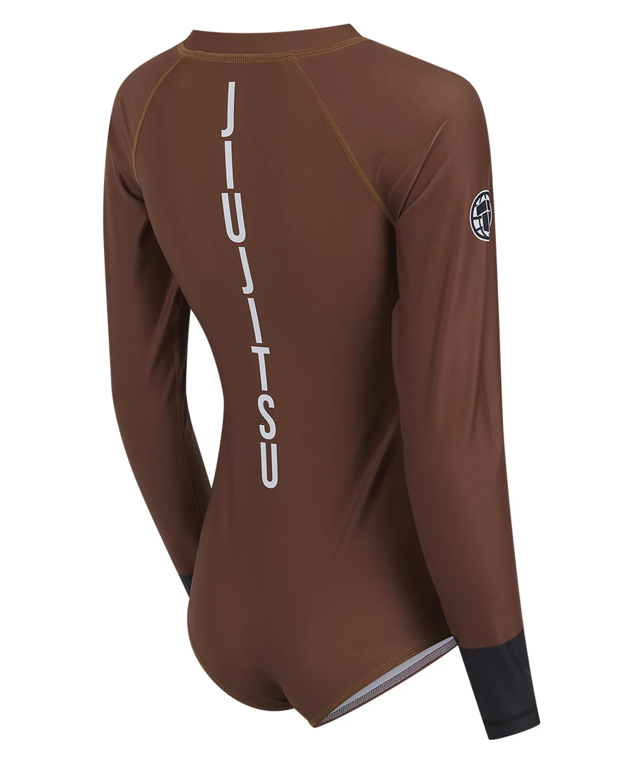 Tatami Helena Ranked leotard marrone manica lunga donna