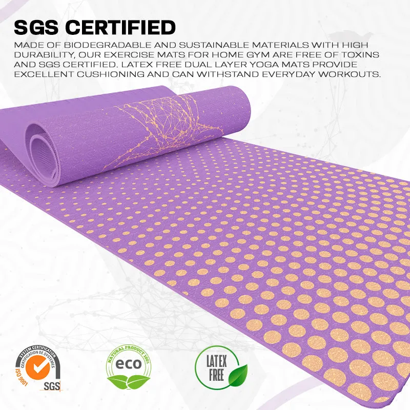 RDX D2 Tappetino Yoga TPE 6mm Viola