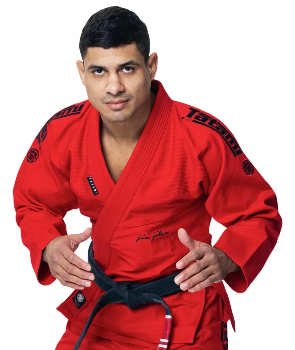 Tatami Fightwear Elements Superlite kimono BJJ rosso A2 leggero