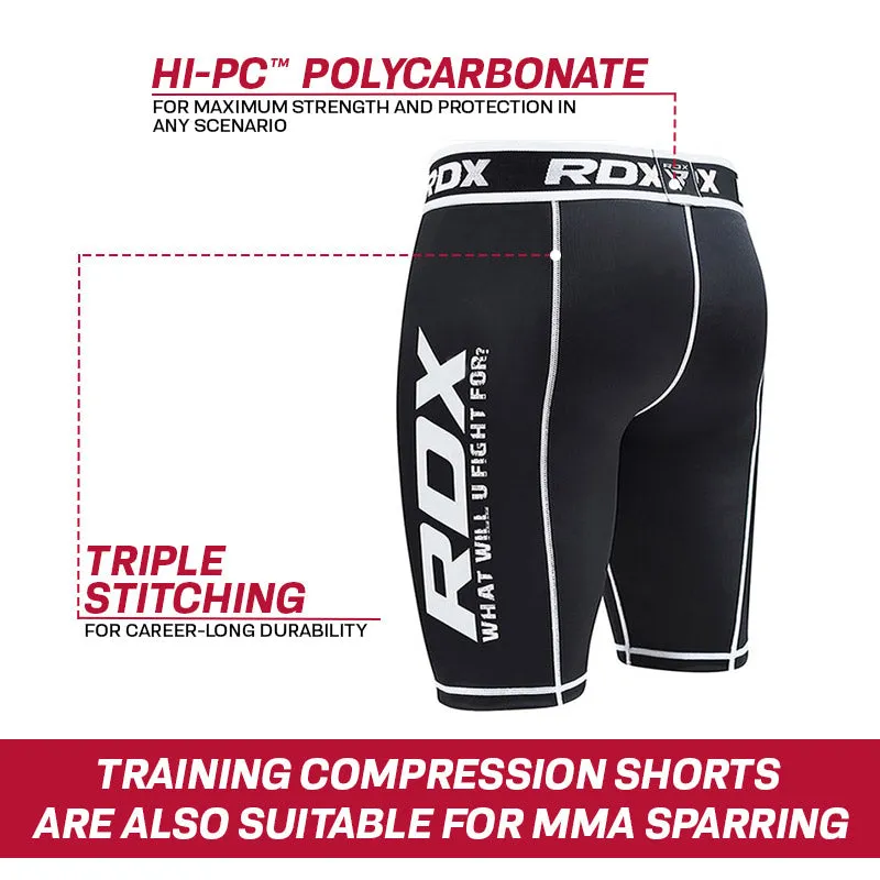 RDX X14 Pantaloncini Compressione Conchiglia MMA