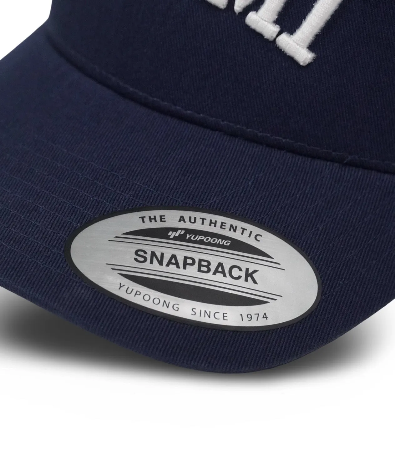 Tatami Embroidered Snapback cappello blu navy cotone