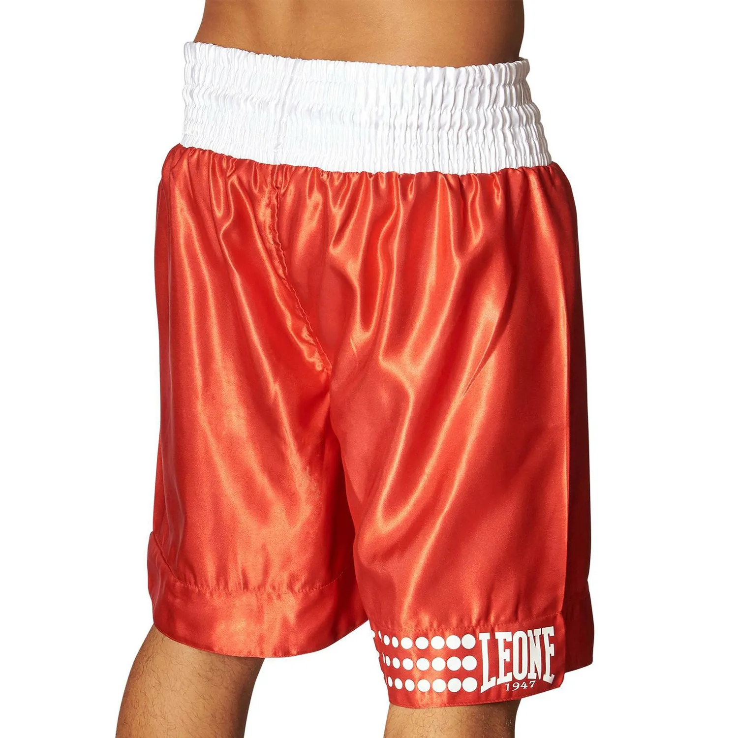 Leone 1947 AB737 pantaloncini boxe in satin blu