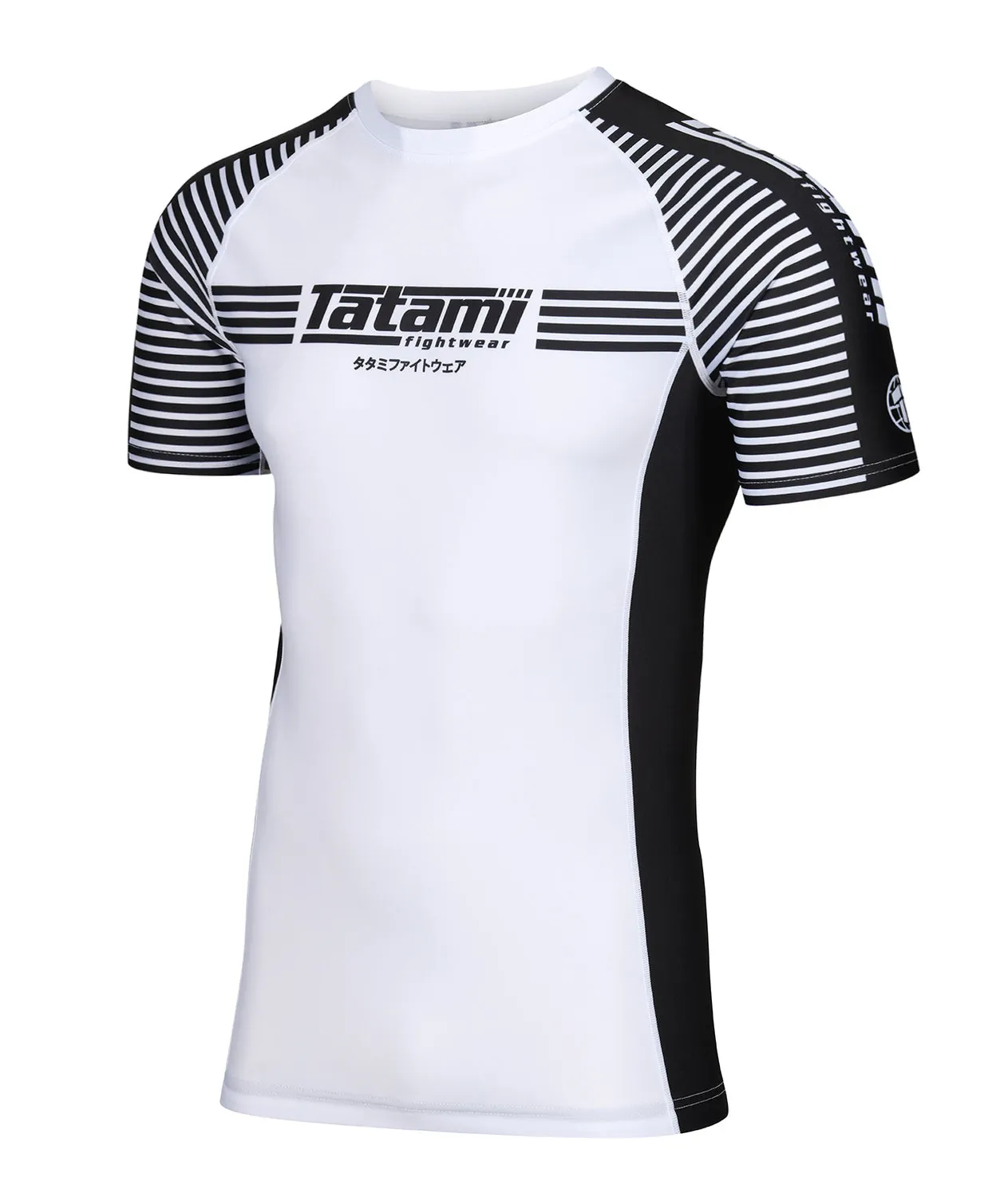 Tatami IBJJF Ranked rash guard nero manica corta