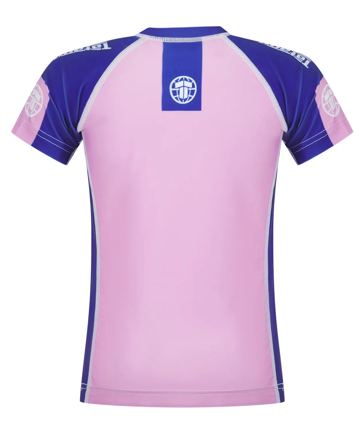 Tatami Fightwear Contrast Rash Guard Bimba Rosa Navy Riciclata