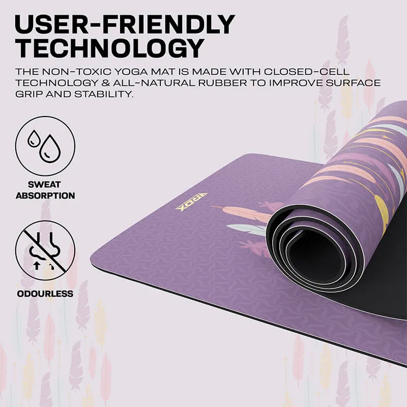 RDX D6 tappetino yoga gomma 6mm viola