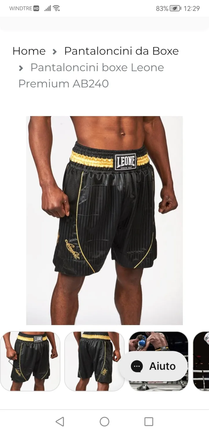 Leone1947 Ambassador pantaloncini boxe XL satin