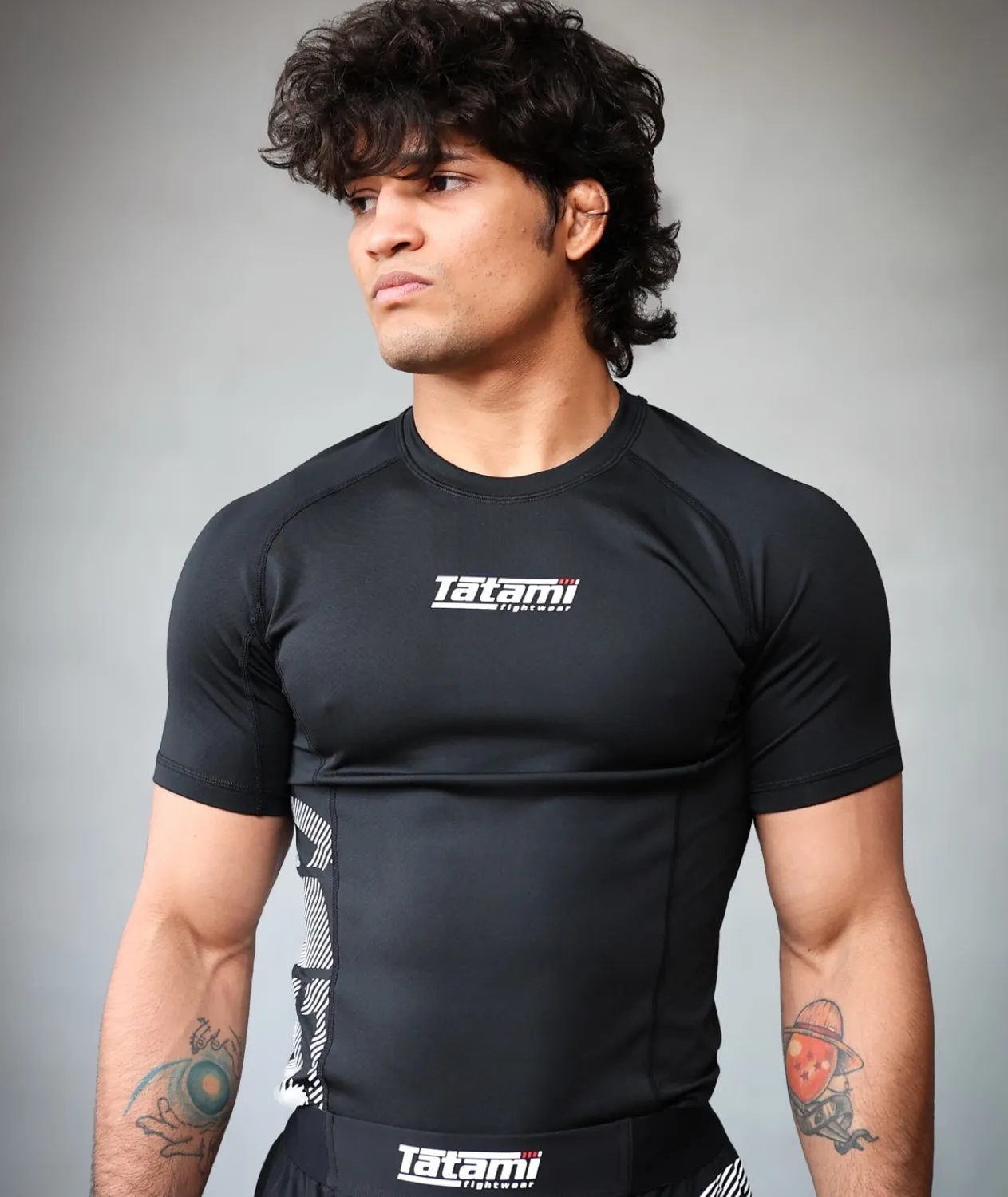 Tatami Fightwear Eclipse rash guard uomo nero manica corta