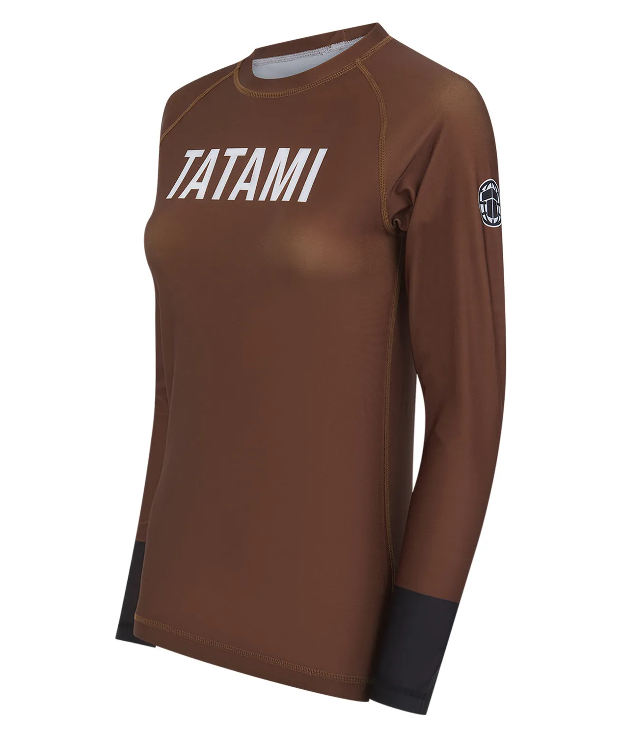 Tatami Fightwear Helena Rash Guard Donna Marrone Maniche Lunghe