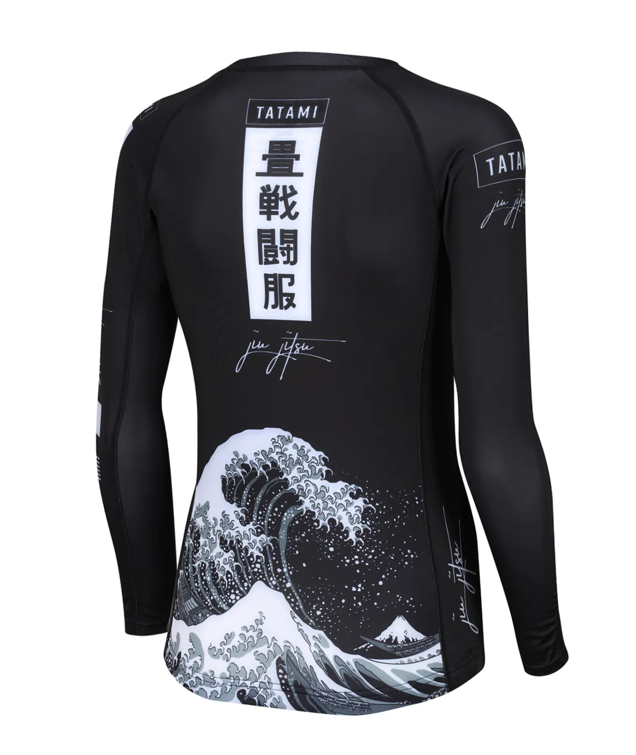 Tatami Kanagawa rash guard donna manica lunga nera