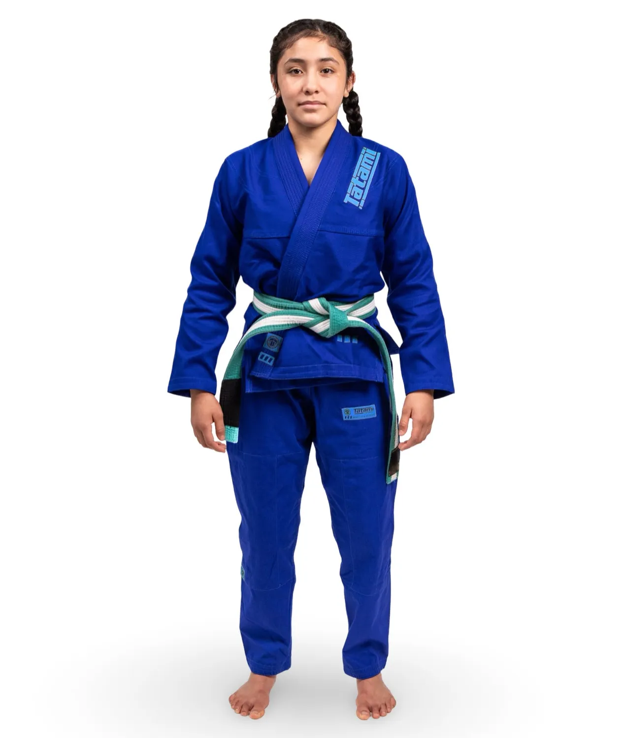 Tatami Fightwear Pro Series Gi bimbo kimono blu pearl weave 380 GSM
