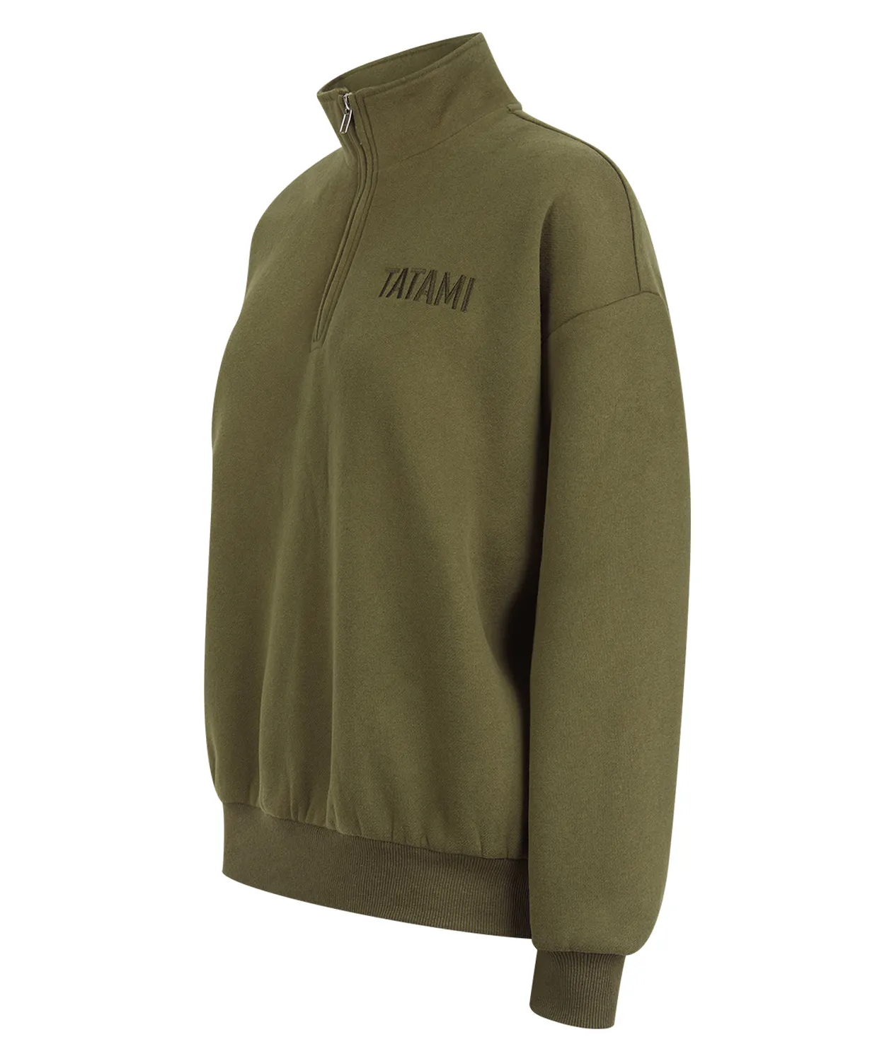 Tatami Fightwear Quarter Zip felpa donna kaki pile