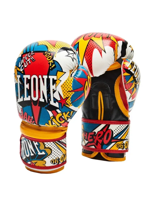 Leone 1947 Hero guanti boxe junior bambino 6 oz neri