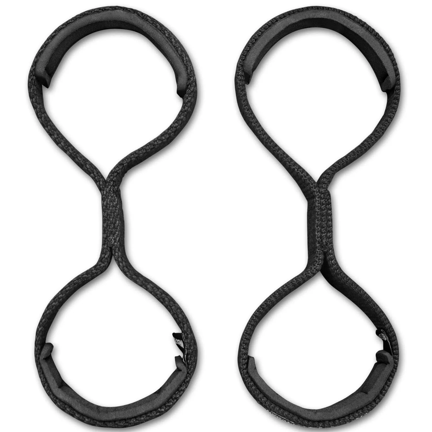 Meister Figure 8 cinghie sollevamento nero coppia