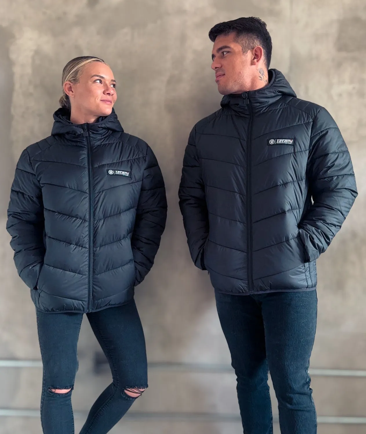 Tatami Puffer Jacket Giacca Nero Leggera Antipioggia