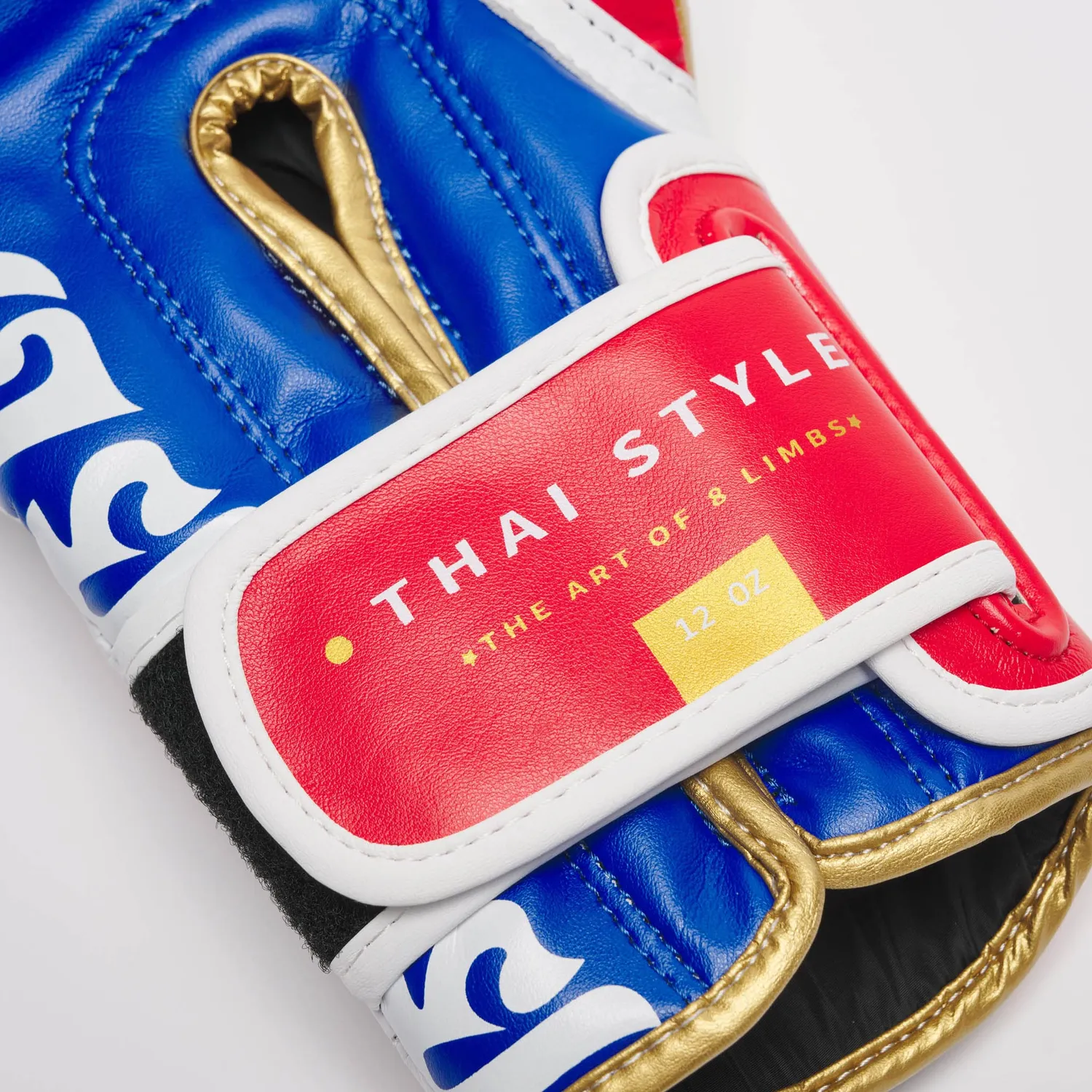 Leone 1947 Thai Style GN114 guanti boxe blu 12 oz pelle