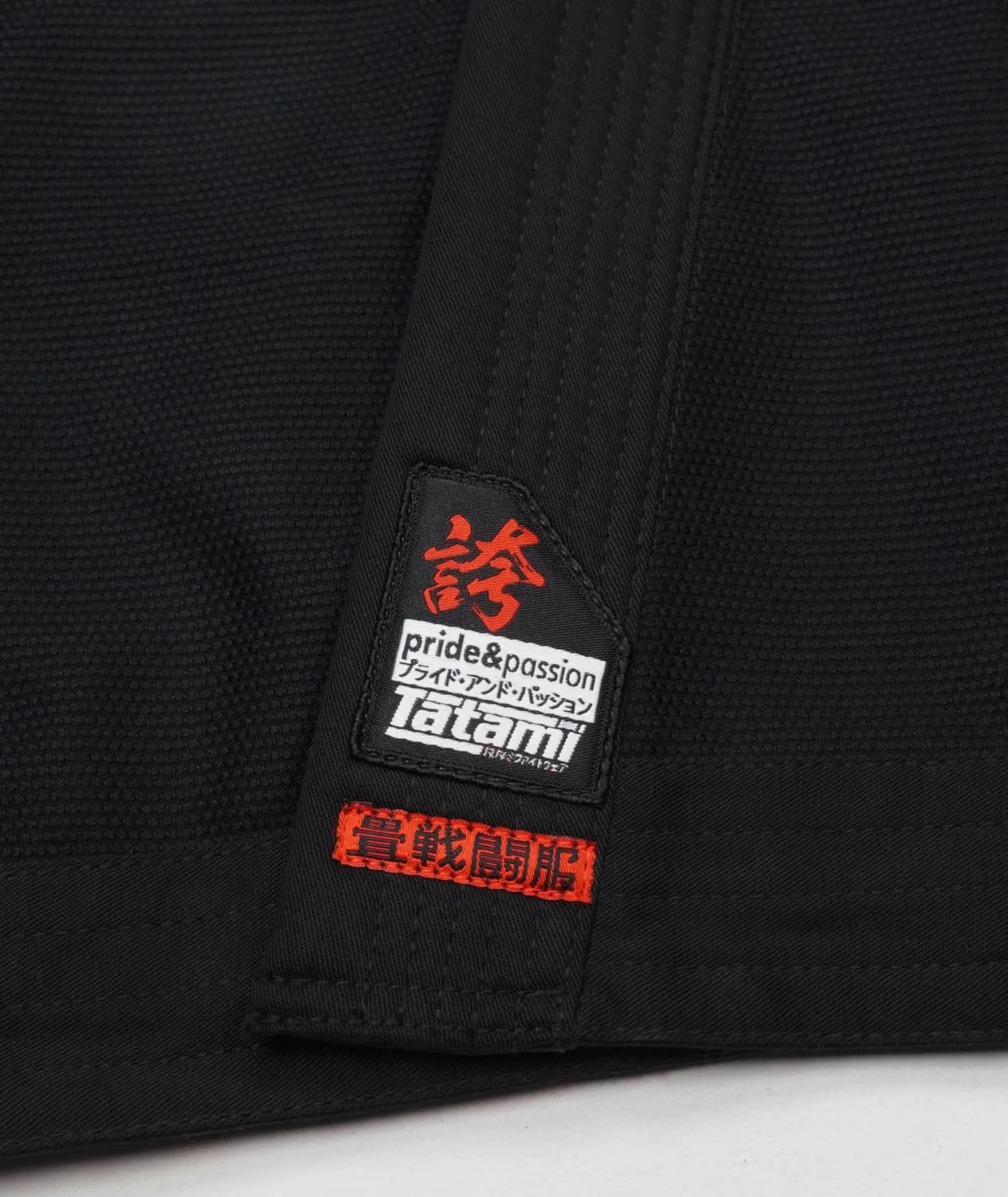 Tatami Hokori kimono bimbo nero 375 GSM leggero