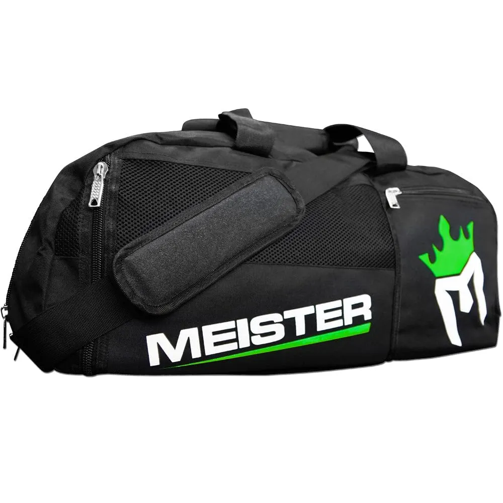 Meister Ventilato Borsone Zaino Nero Verde 66 cm