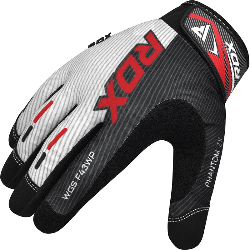 RDX F43 Guanti Palestra Dita Intere Touchscreen Rossi