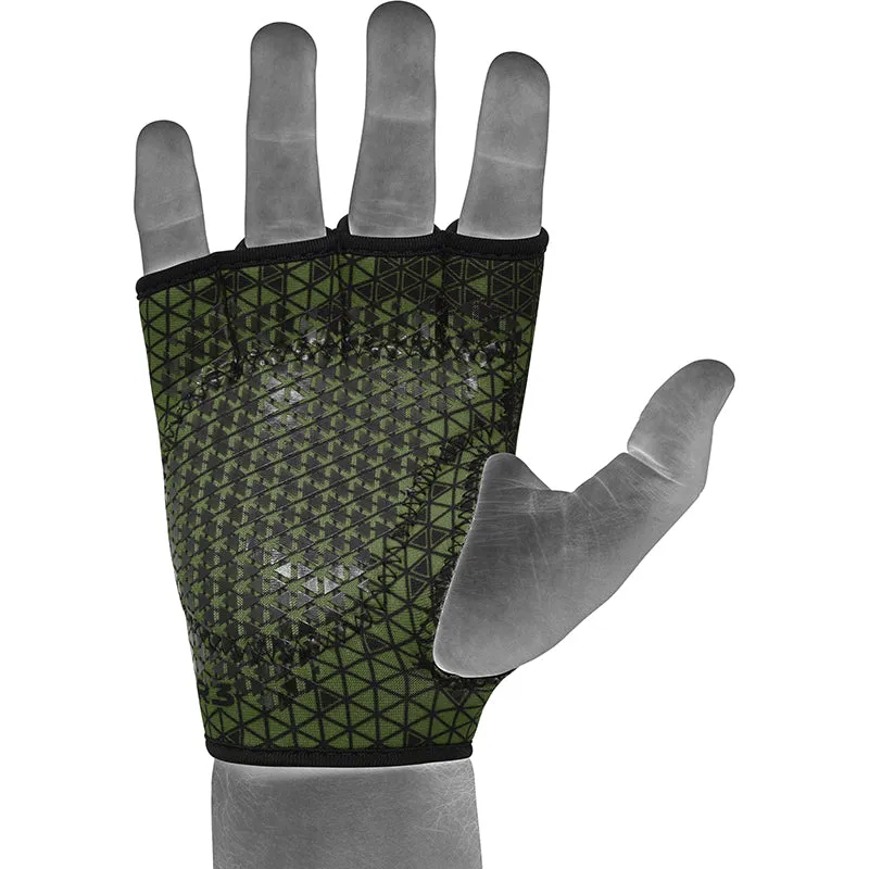 RDX R3 guanti palestra sollevamento pesi neoprene