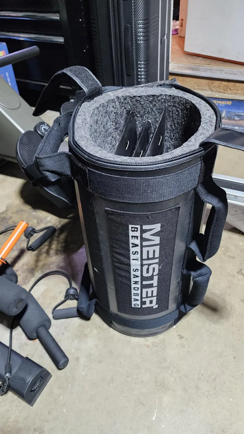 Meister Beast 80LB sandbag fitness nero 36kg 3 kettlebell