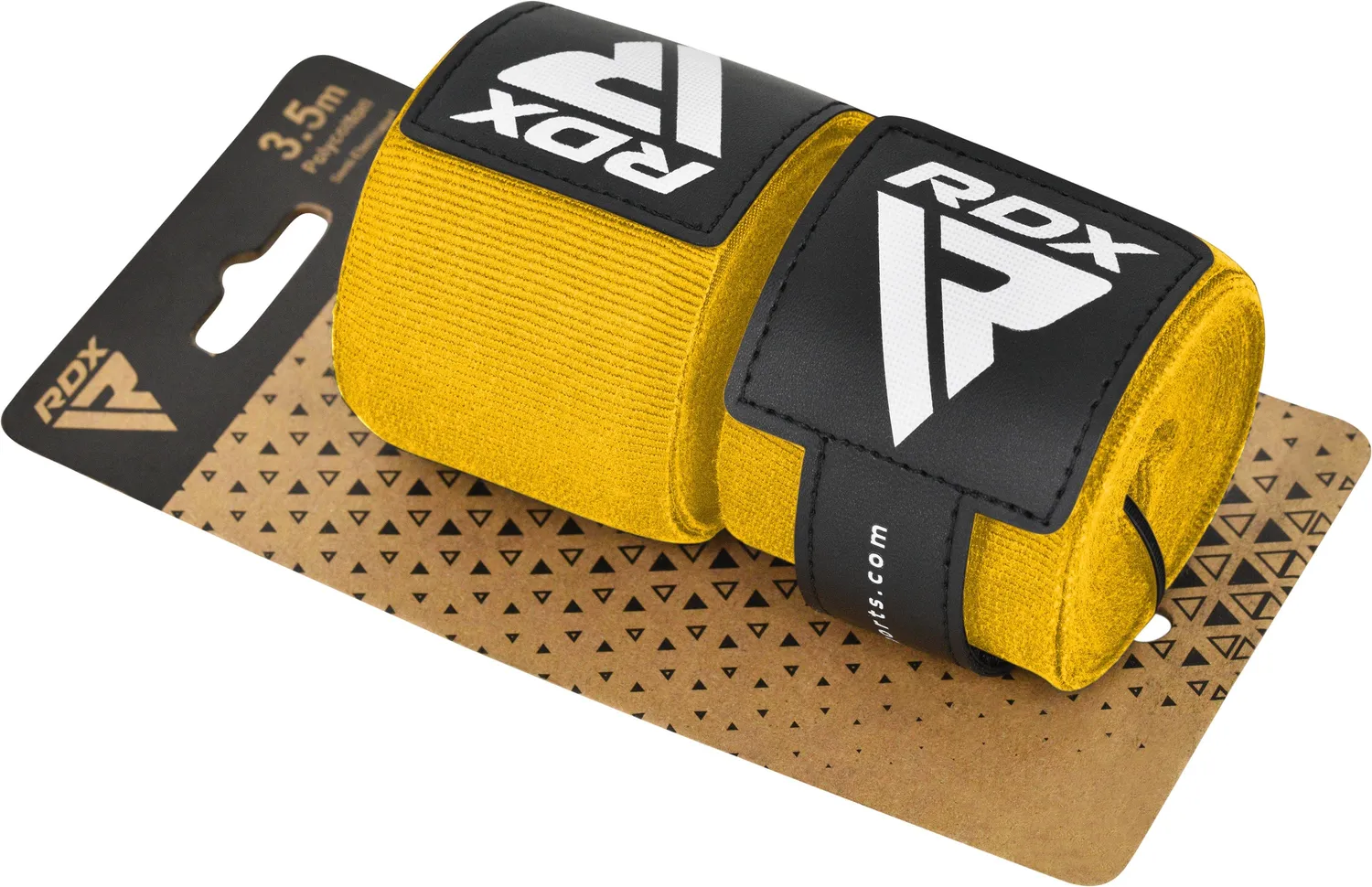RDX IBA fasce boxe bendaggi mani gialle 4,5 m