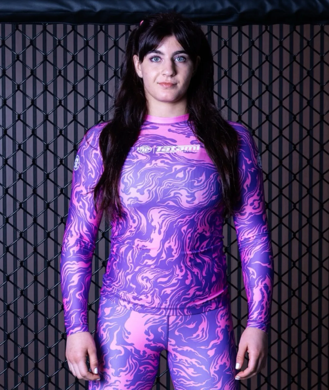 Tatami Helena Rash Guard Manica Lunga Donna Rosa Lava