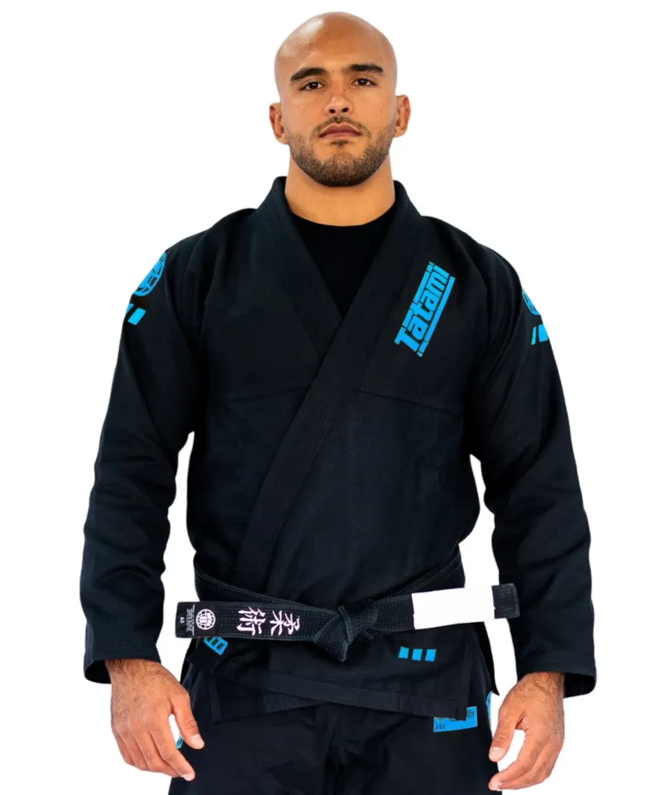 Tatami Fightwear Pro Series Gi kimono nero azzurro sky