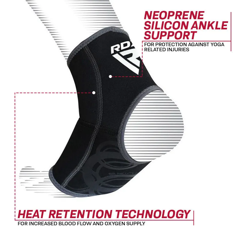 RDX A2 Cavigliera Neoprene Grigia Supporto Termico