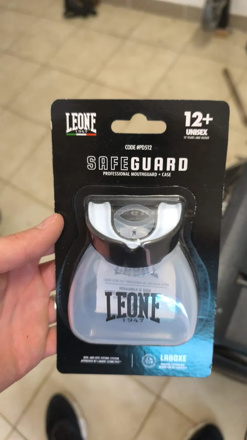 Leone1947 Safe Guard Paradenti Boxe Nero Singolo