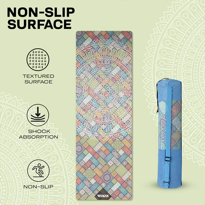 RDX D3 Tappetino Yoga 6mm Multicolor Antiscivolo
