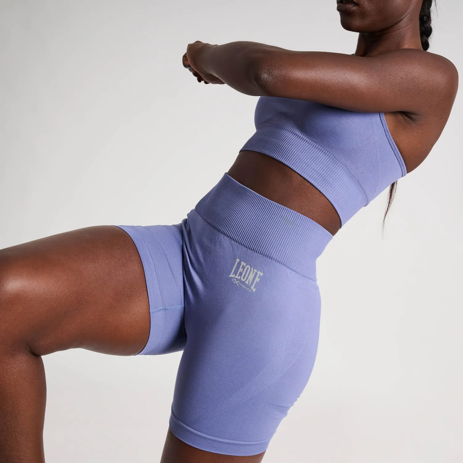 Leone 1947 Logo Seamless short donna compressione blu