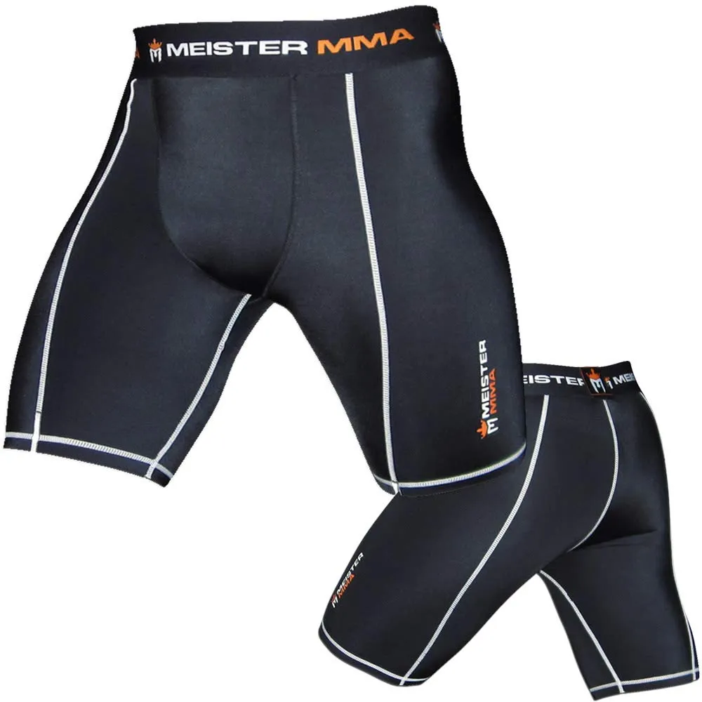 Meister Pantaloncini Compressione MMA Conchiglia Nero S