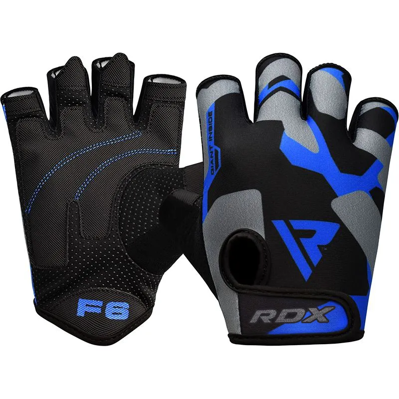 RDX F6 guanti palestra fitness grip gommato