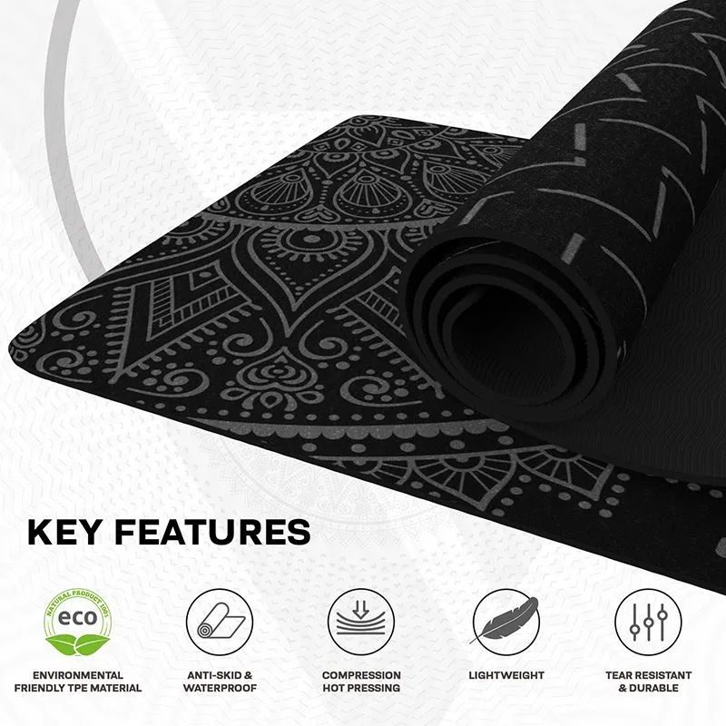 RDX D9 6mm Tappetino Yoga TPE Nero 183x61cm