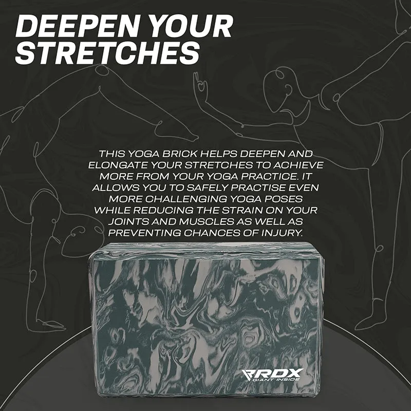 RDX GB Blocco Yoga EVA Grigio Singolo 23x15cm