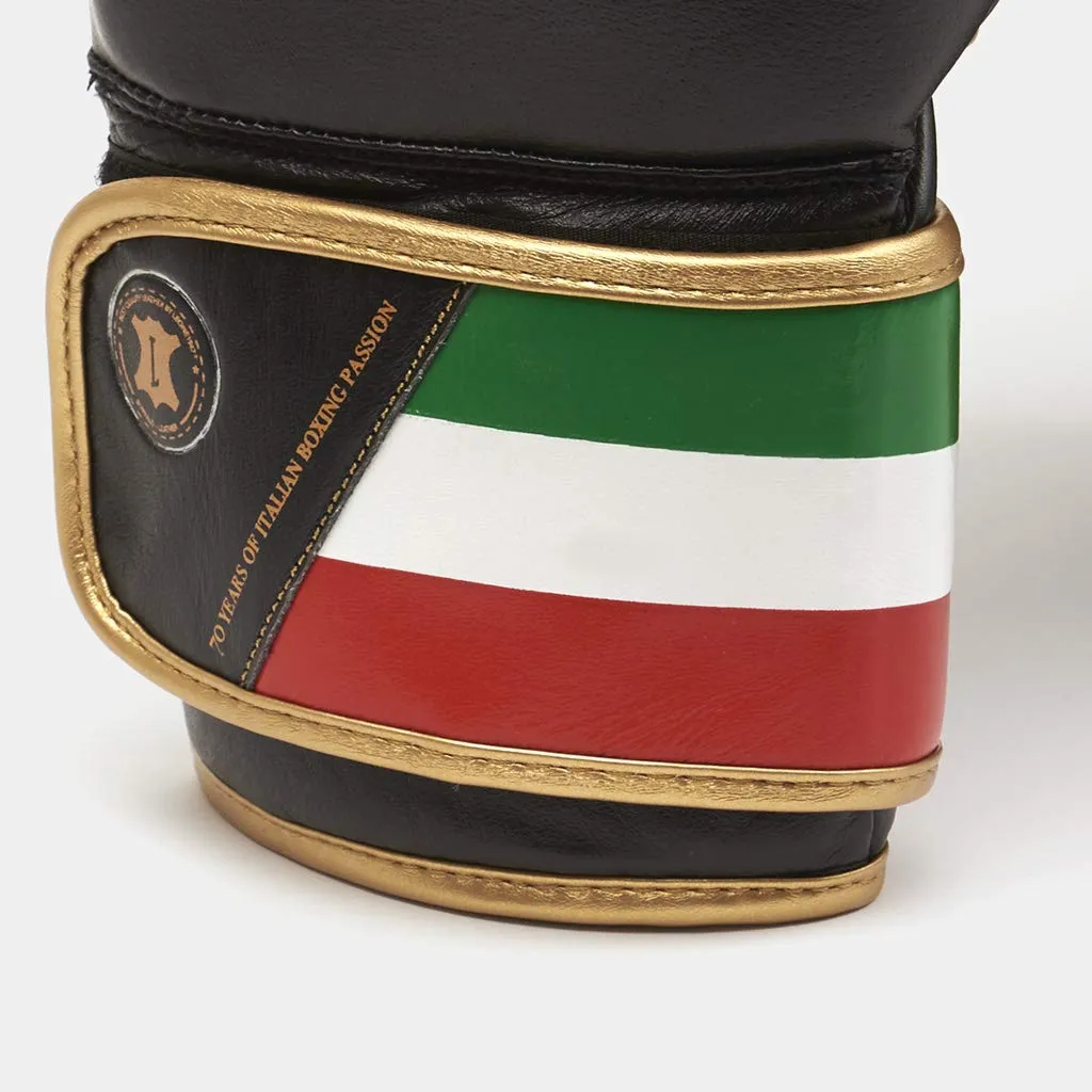 Leone 1947 Italy 47 GN039 guanti boxe nero 10 oz tricolore