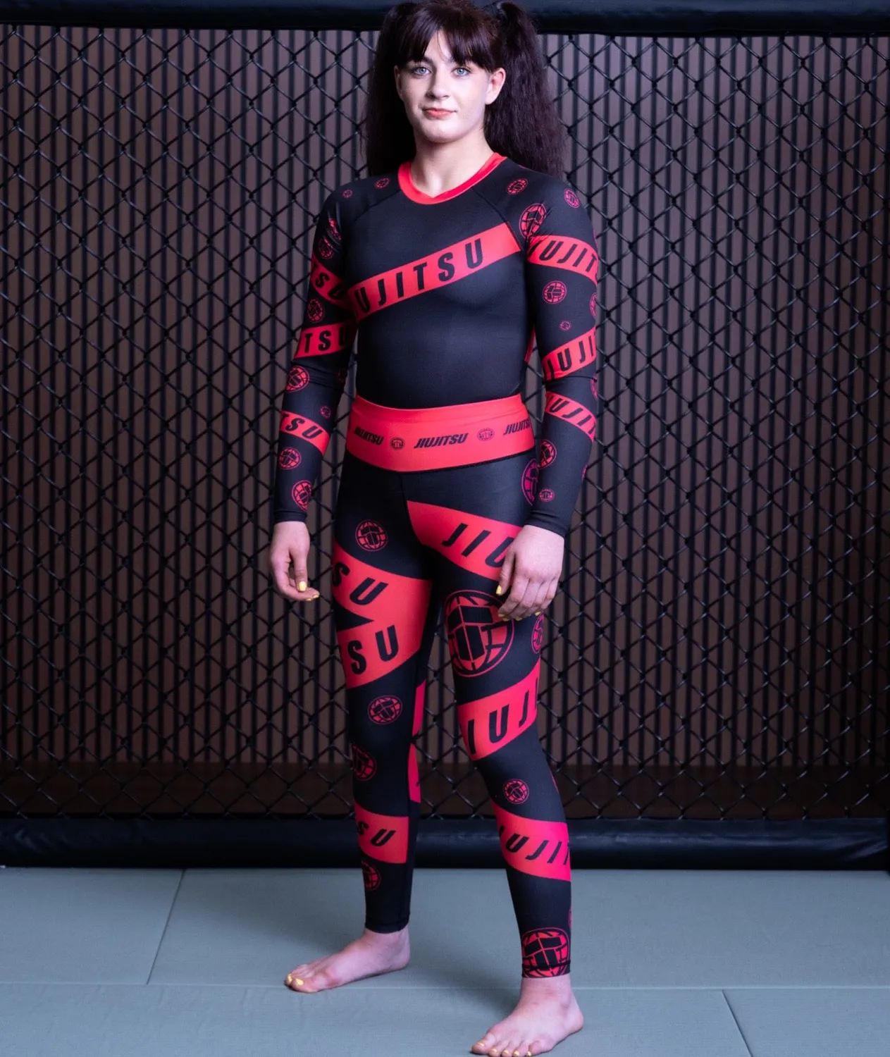 Tatami Fightwear Helena leggings donna neri rosa grappling