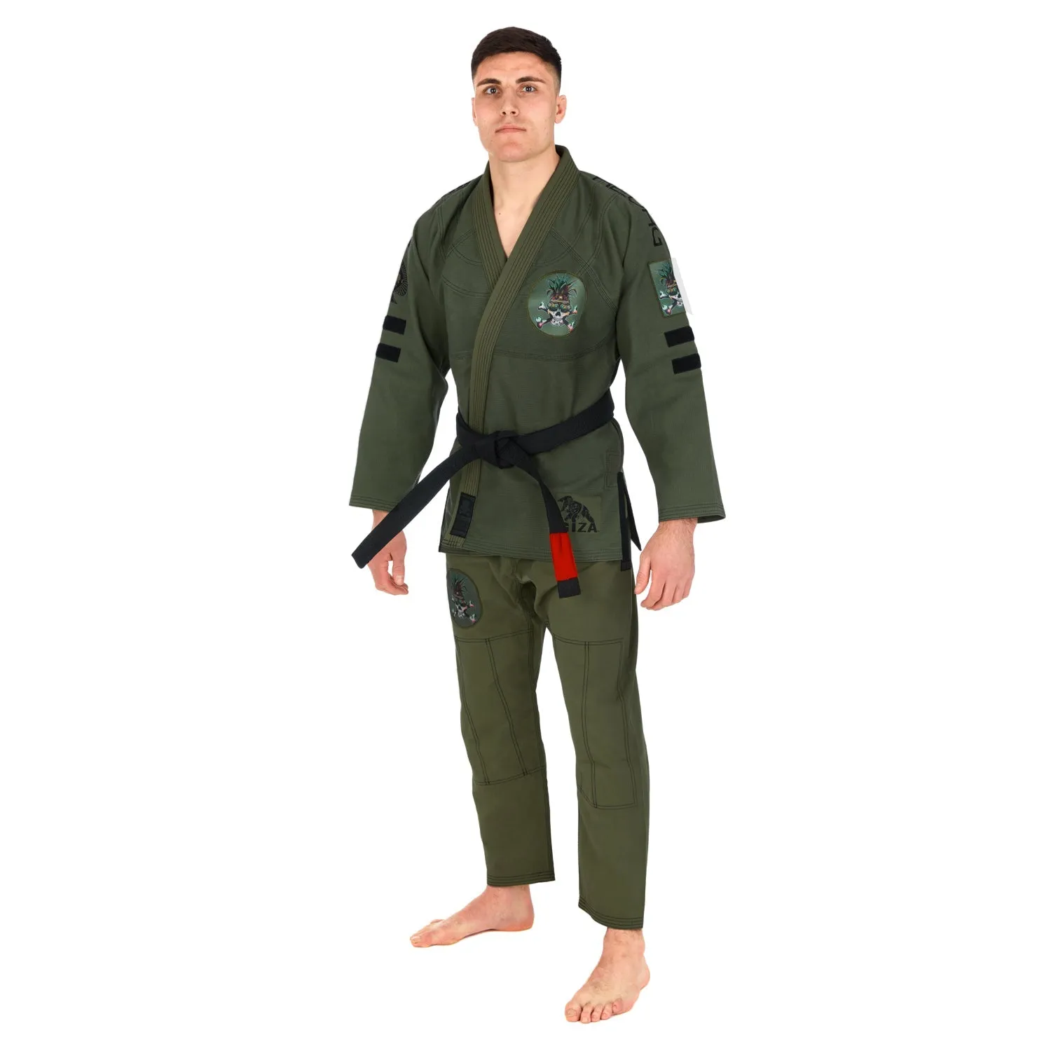 Tatami Fightwear Reorg Jungle V2 kimono BJJ verde militare