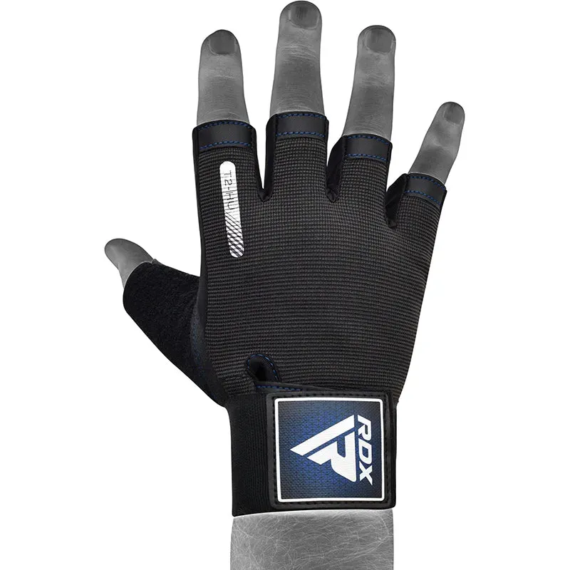 RDX T2 guanti palestra polsiera presa silicone