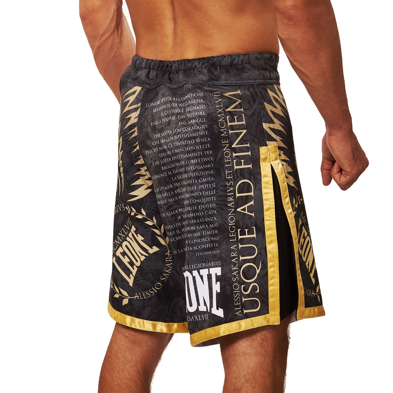 Leone 1947 Legionarius II shorts MMA neri